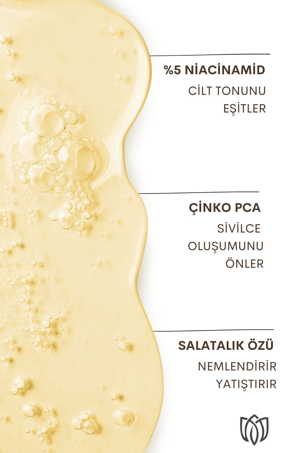 Mirabellix, Gözenek Sıkılaştırıcı %5 Niasinamid & Çinko PCA İçeren Aydınlatıcı ve Yatıştırıcı Serum – Salatalık Özlü 30 ml