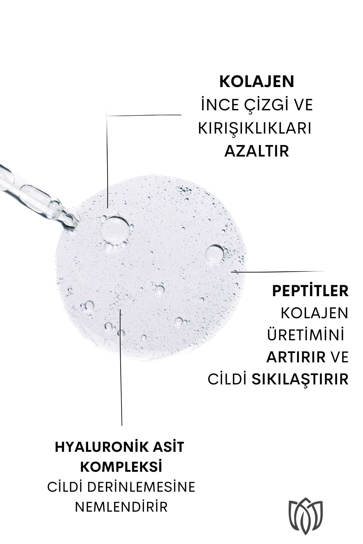 Mirabellix, Elastikiyet Arttırıcı ve Kırışıklık Karşıtı Kolajen & Peptit Serum – Hyaluronik Asit Kompleksi Destekli 30 ml