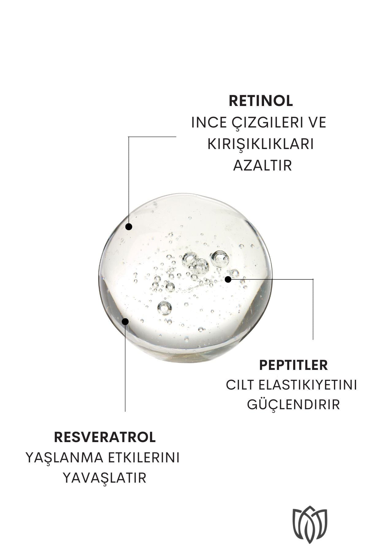 Mirabellix, Retinol, Peptit İçeren Yaşlanma Karşıtı ve Cilt Yenileyici Serum – İnce Çizgi ve Leke Karşıtı 30 ml