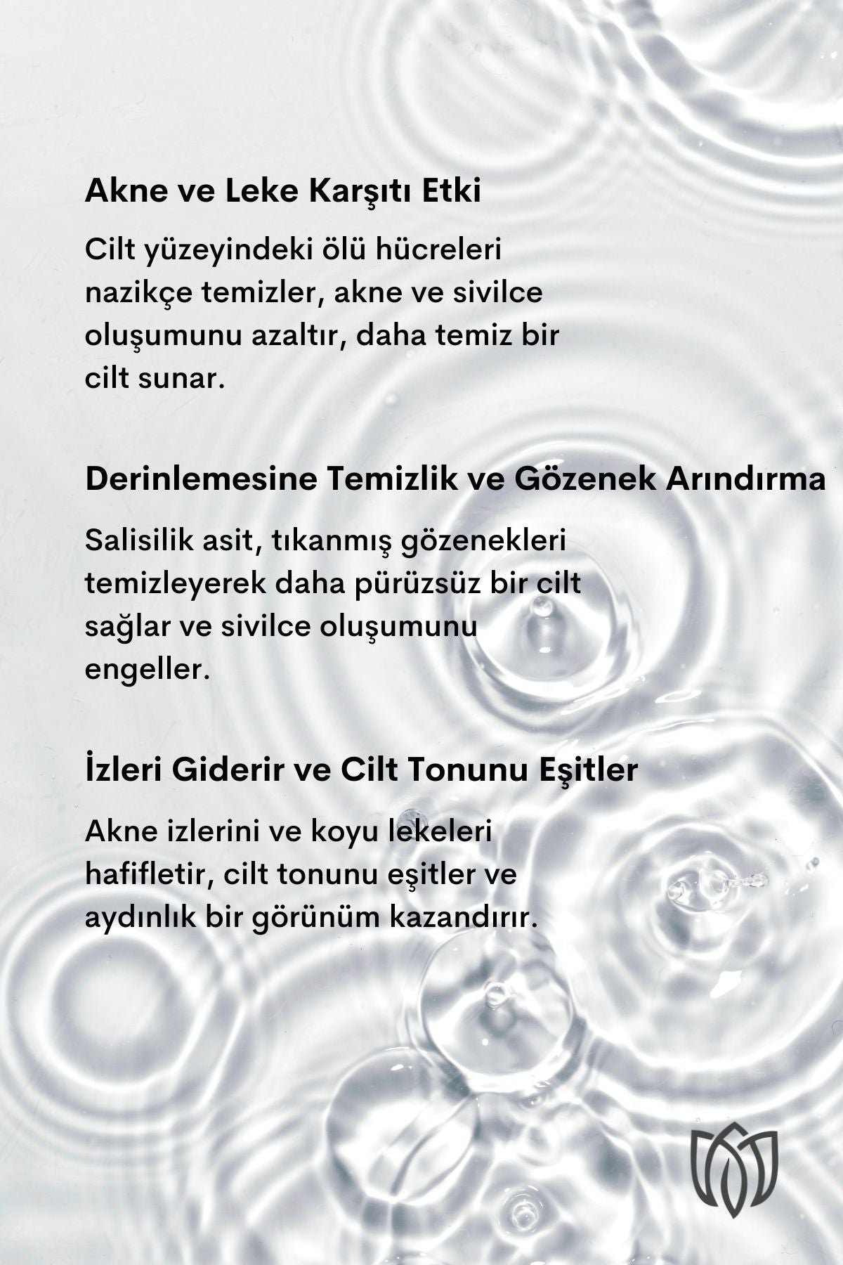 Mirabellix, Salisilik Asit (BHA), Niasinamid ve Yeşil Çay Özlü Gözenek Temizleyici ve Akne Karşıtı Tonik – 200 ml