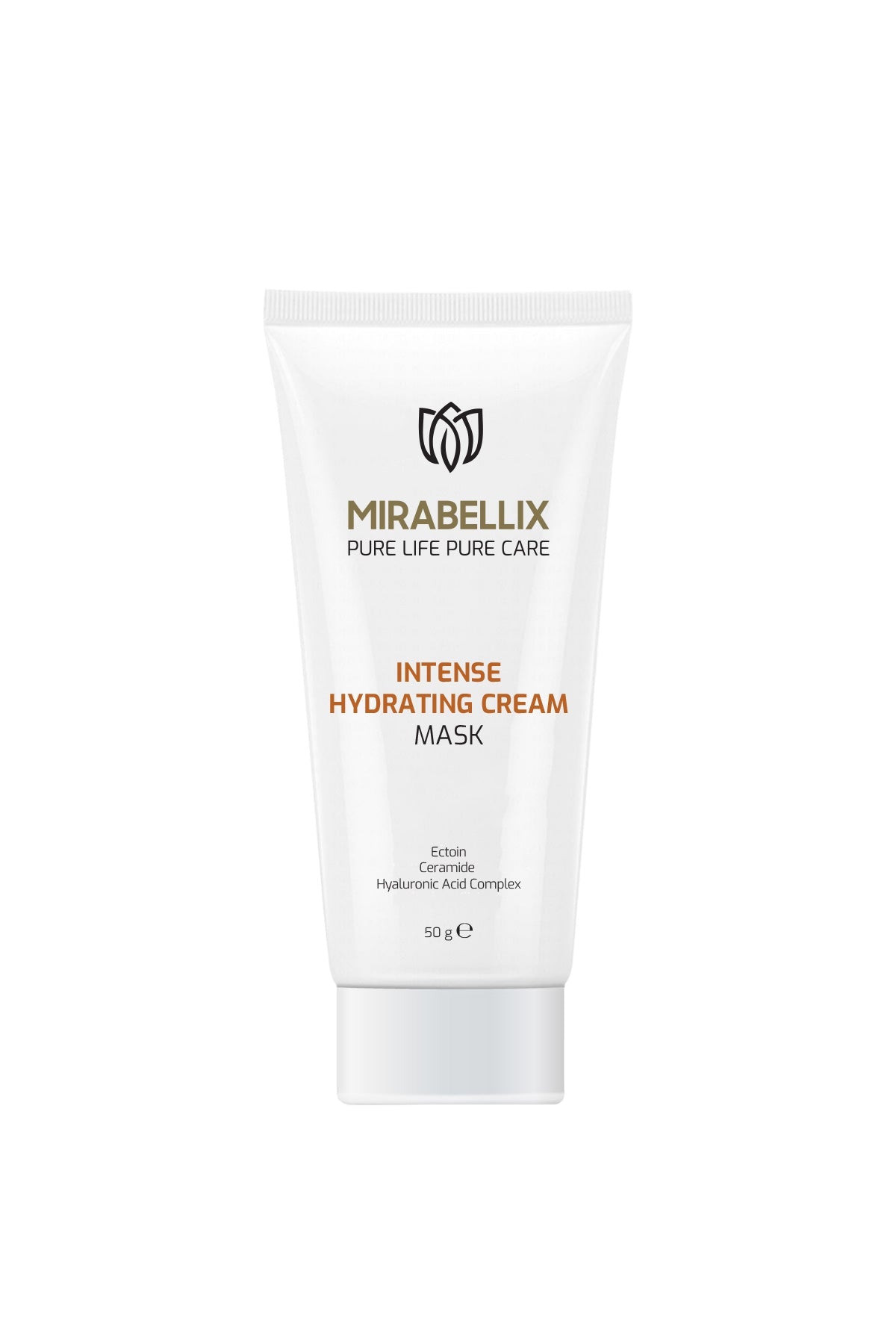 Mirabellix, Yoğun Nemlendirici Krem Maske – 5’li Hyaluronik Asit Kompleksi, Seramid Destekli 50 ml